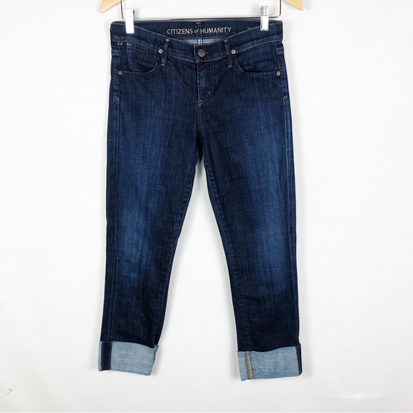 Citizens of Humanity Dani Cropped Straight Leg Jean | Dark Wash | Size 26 - Picture 2 of 9